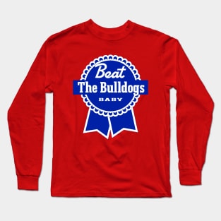 Beat The Bulldogs gameday rivalry (blue) Long Sleeve T-Shirt